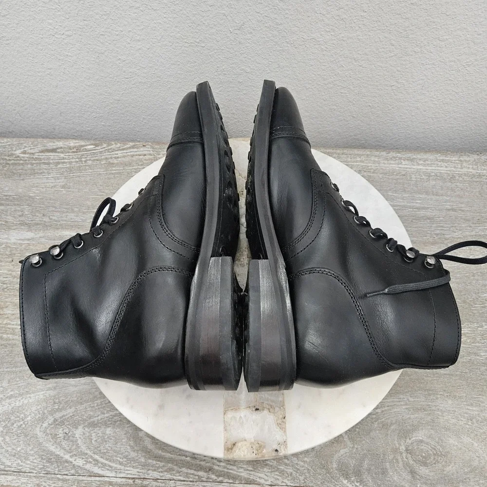 Thursday Boot Company Everyday Captain Black Leather Boots Men's 8.5